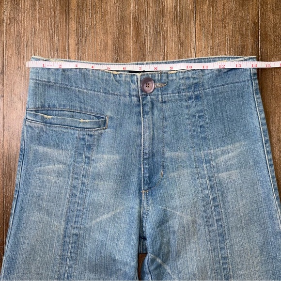 Grey Ant Flare Jeans Y2K High Rise Vintage Rare 70s Light Blue Retro Vintage - Picture 3 of 10